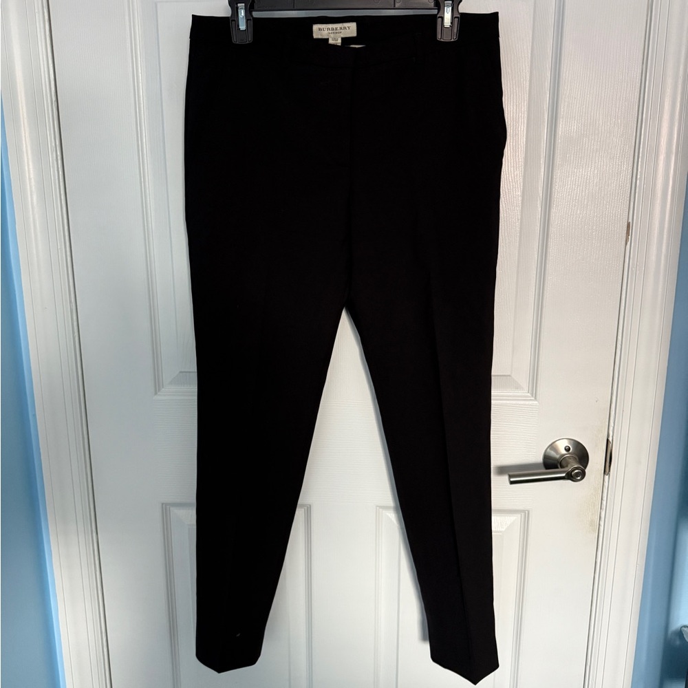 Burberry Black Straight Leg Pants